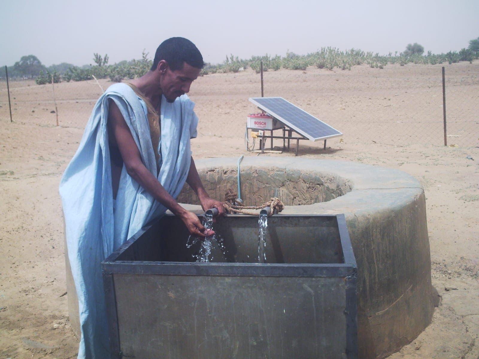 Eau potable pour les villageois par énergie solaire