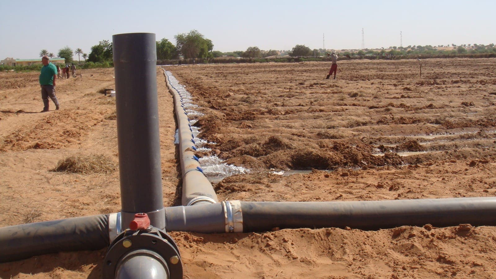 Réseau d'irrigation d'un périmètre maraîcher villageois